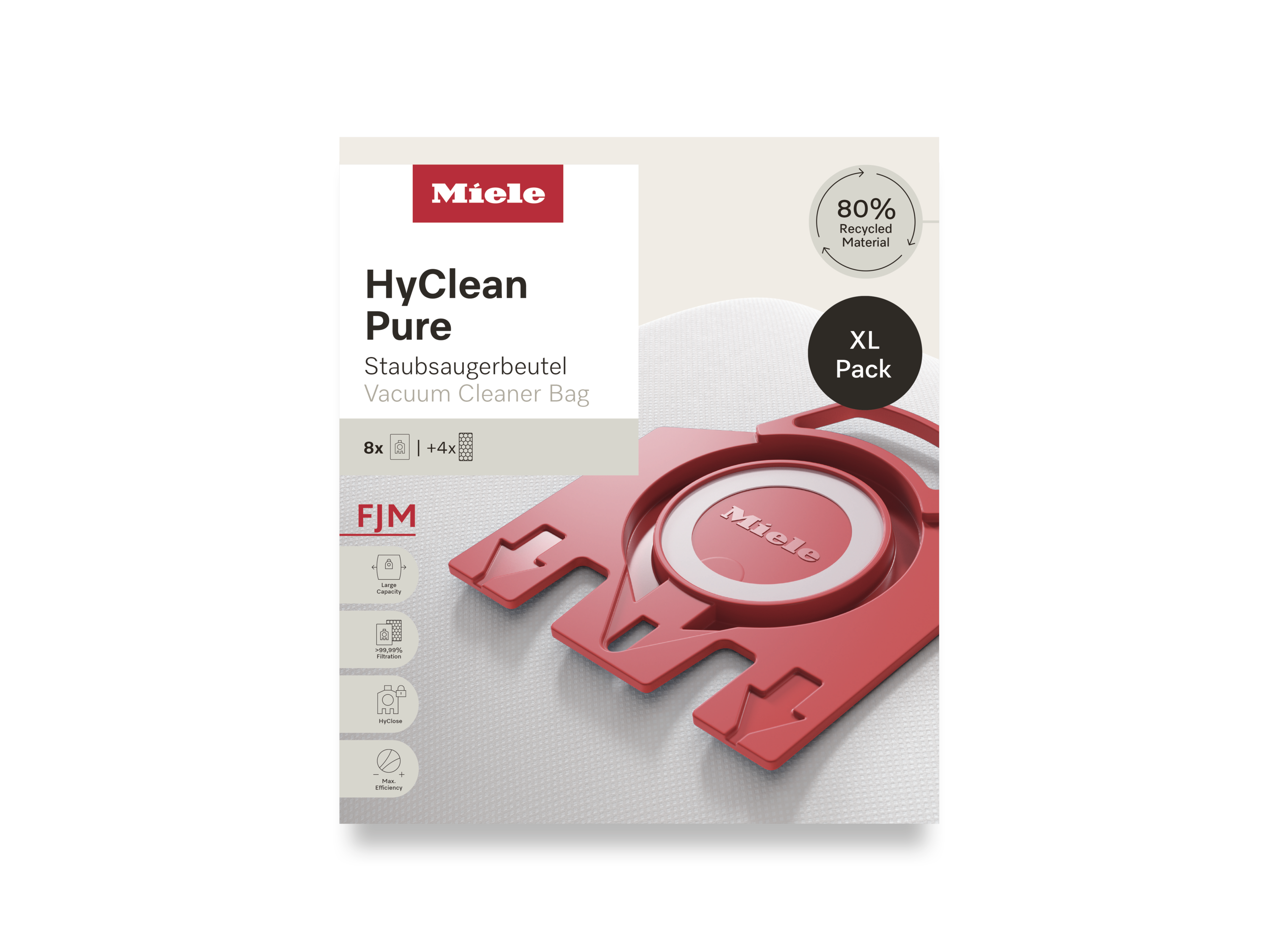 Комплект мешков-пылесборников HyClean Pure FJN XL Miele купить в Красноярске | Всегда в наличии! | Артикул 12498160 | Официальный сайт