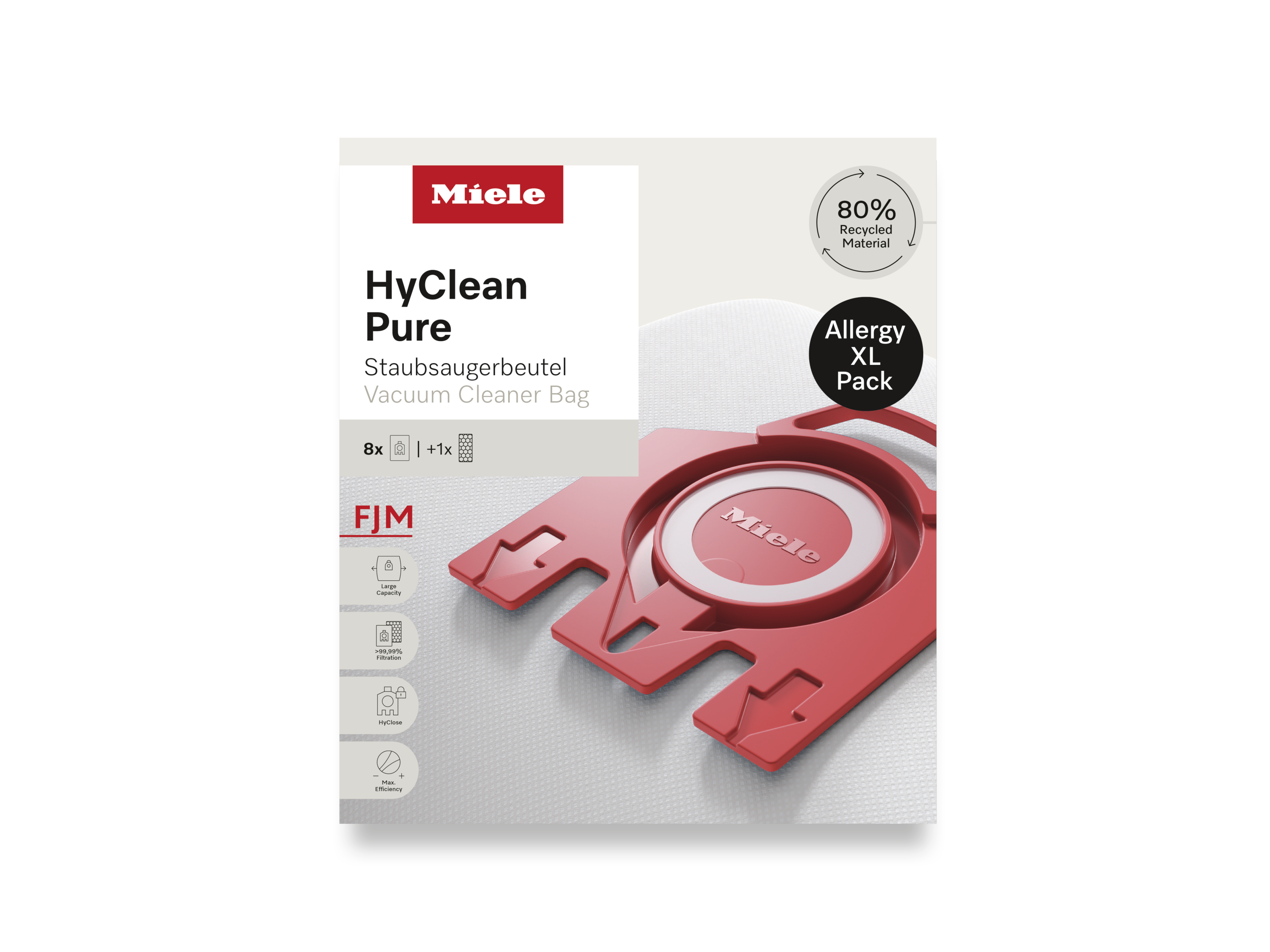 Комплект мешков-пылесборников HyClean Pure FJN Allergy XL Miele купить в Красноярске | Всегда в наличии! | Артикул 12498190 | Официальный сайт