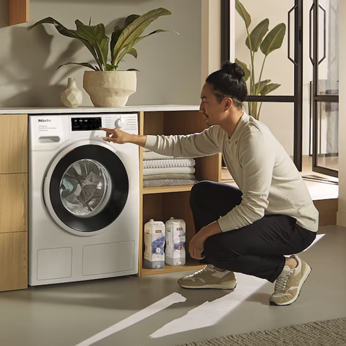 Установка отдельно стоящей бытовой стиральной машины