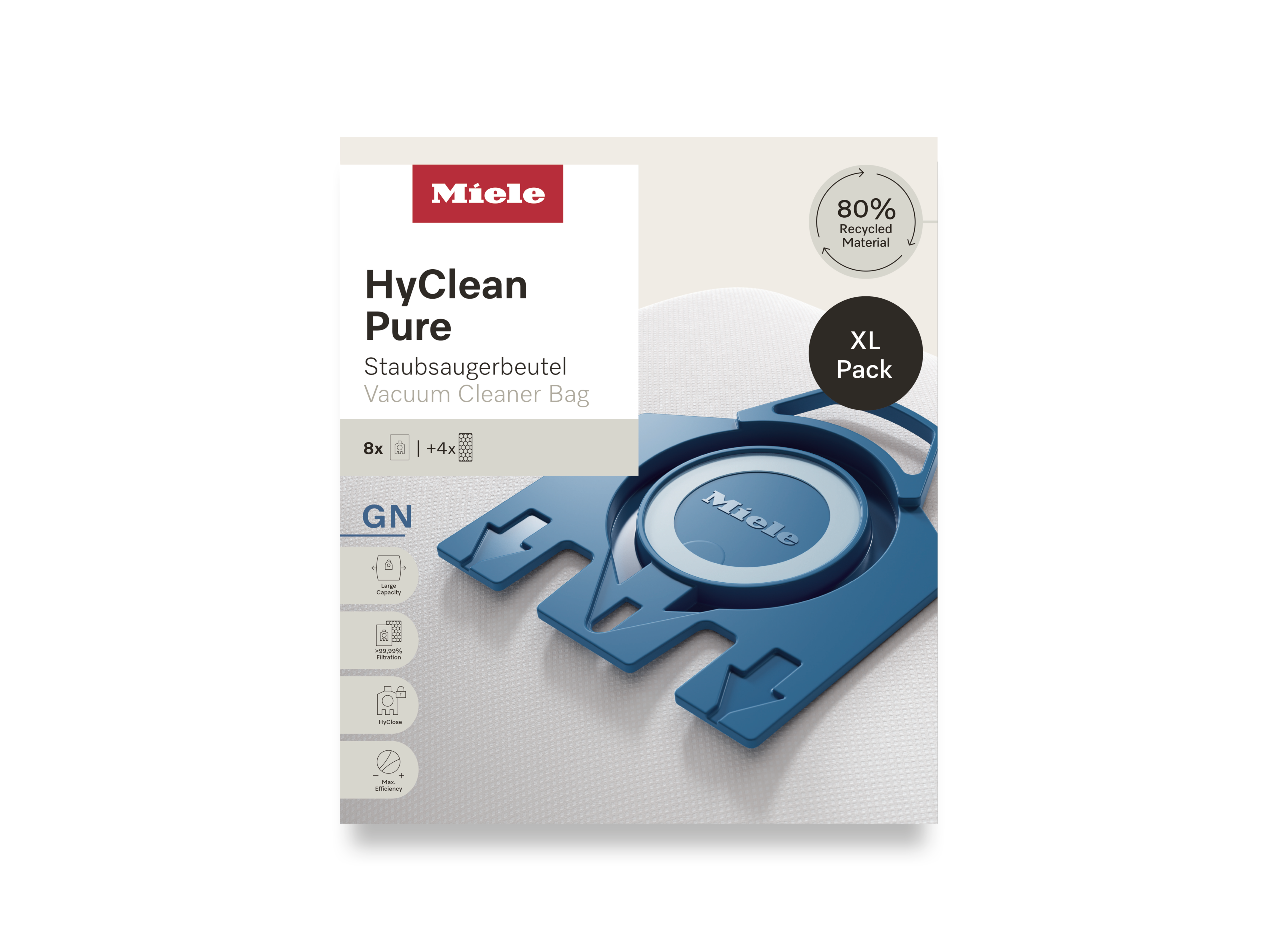 Комплект мешков-пылесборников HyClean Pure GN XL Miele купить в Красноярске | Всегда в наличии! | Артикул 12497870 | Официальный сайт