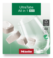 Таблетки для мытья посуды в ПММ Ultra Tabs All in 1 ECO GS CL 0602 T E 60 шт. Miele купить в Красноярске | Всегда в наличии! | Артикул 12279150 | Официальный сайт
