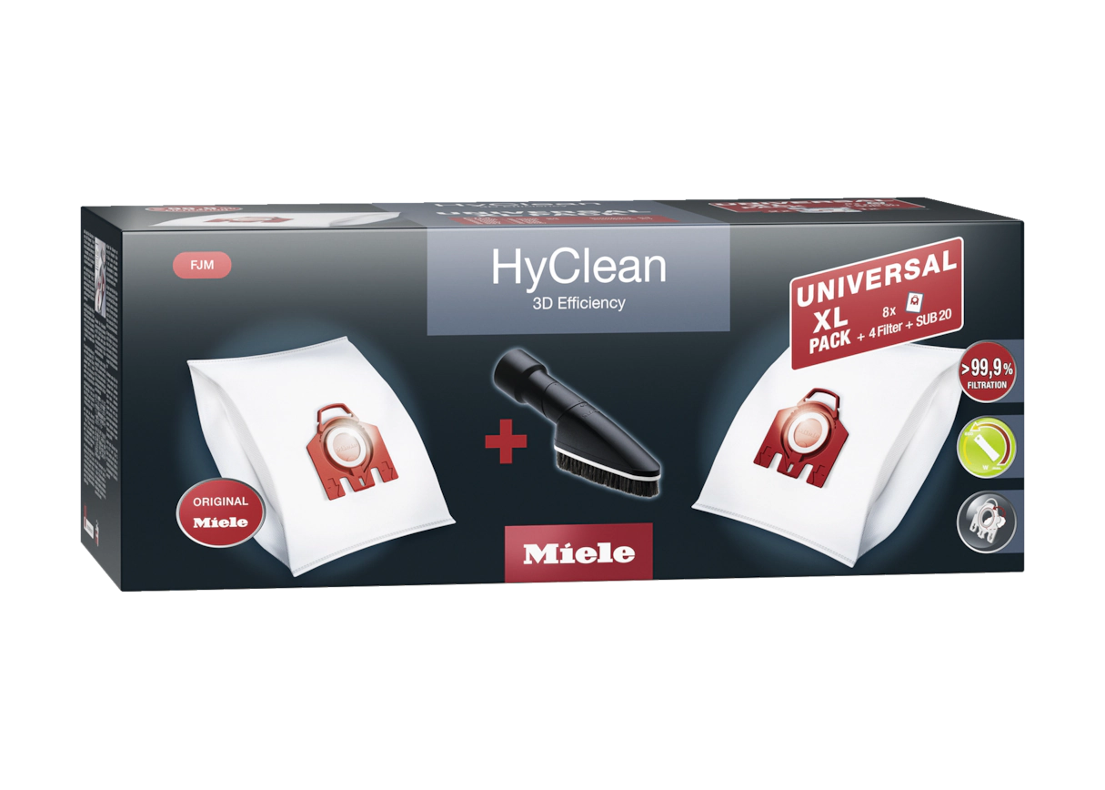 Комплект мешков-пылесборников Universal XL pack HyClean 3D FJM Miele купить в Красноярске | Всегда в наличии! | Артикул 11476580 | Официальный сайт